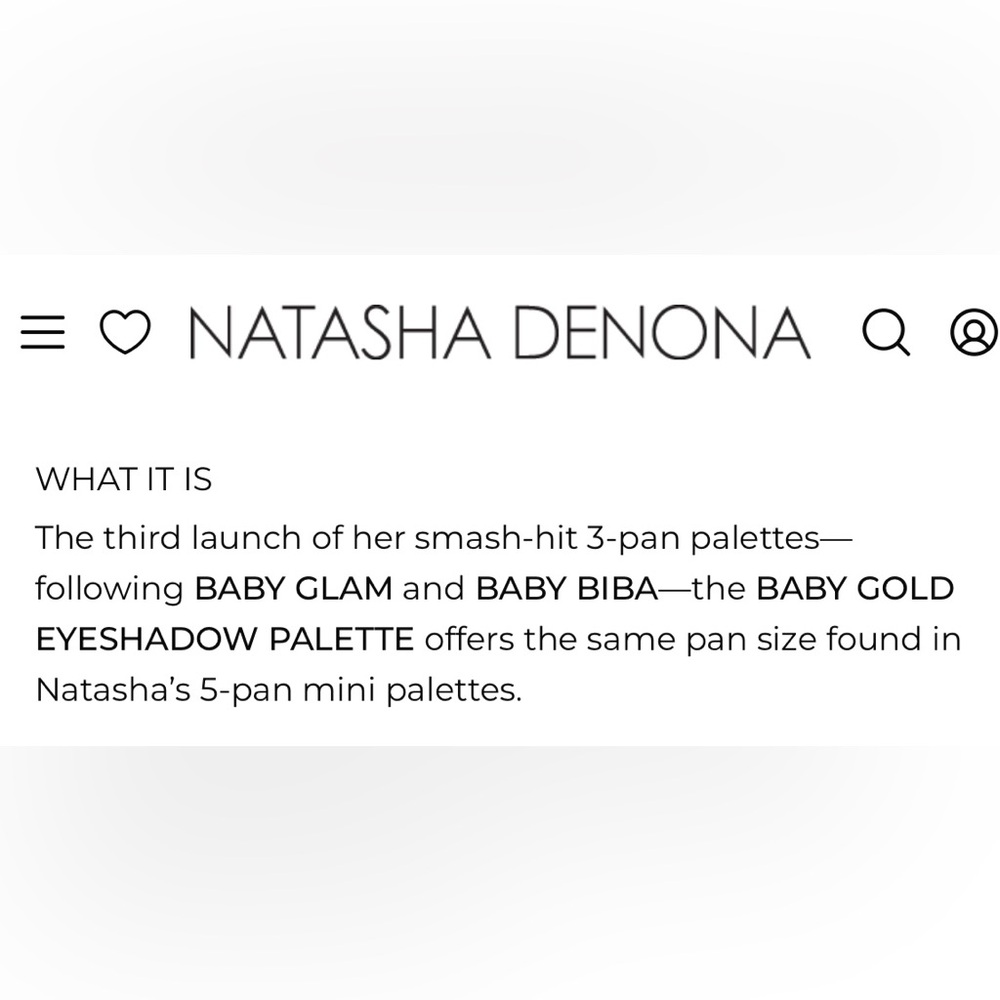 NATASHA DENONA BABY GOLD EYESHADOW PALETTE - BRAND NEW in the box! - Picture 11 of 15